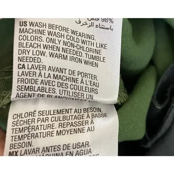 Sun & Stone Hybrid Cargo Pants Men Size 29 Forest Green Tapered Fit Stretch NEW - Picture 7 of 8